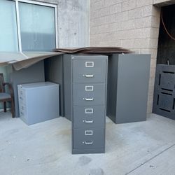 Lot Of 8 Filing Cabinets