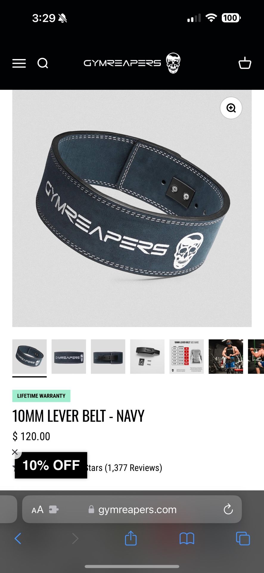 Gymreaper lifting Belt 