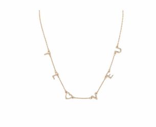 I love you charm necklace