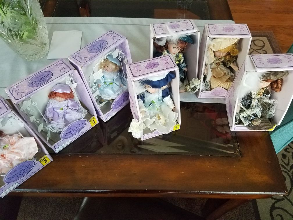 Vintage porcelain dolls