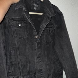 Men’s Denim Jacket Black Size M