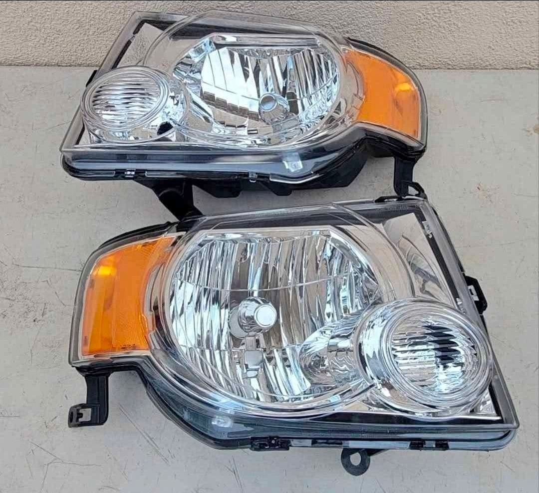 08-12 Ford Escape Headlights Luces Micas Calaveras Faros Faroles Focos Headlamps