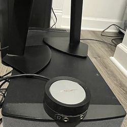 Complete Working Bose Companion 5 Multimedia Speaker System 2 Speakers With Stands And Control Pod