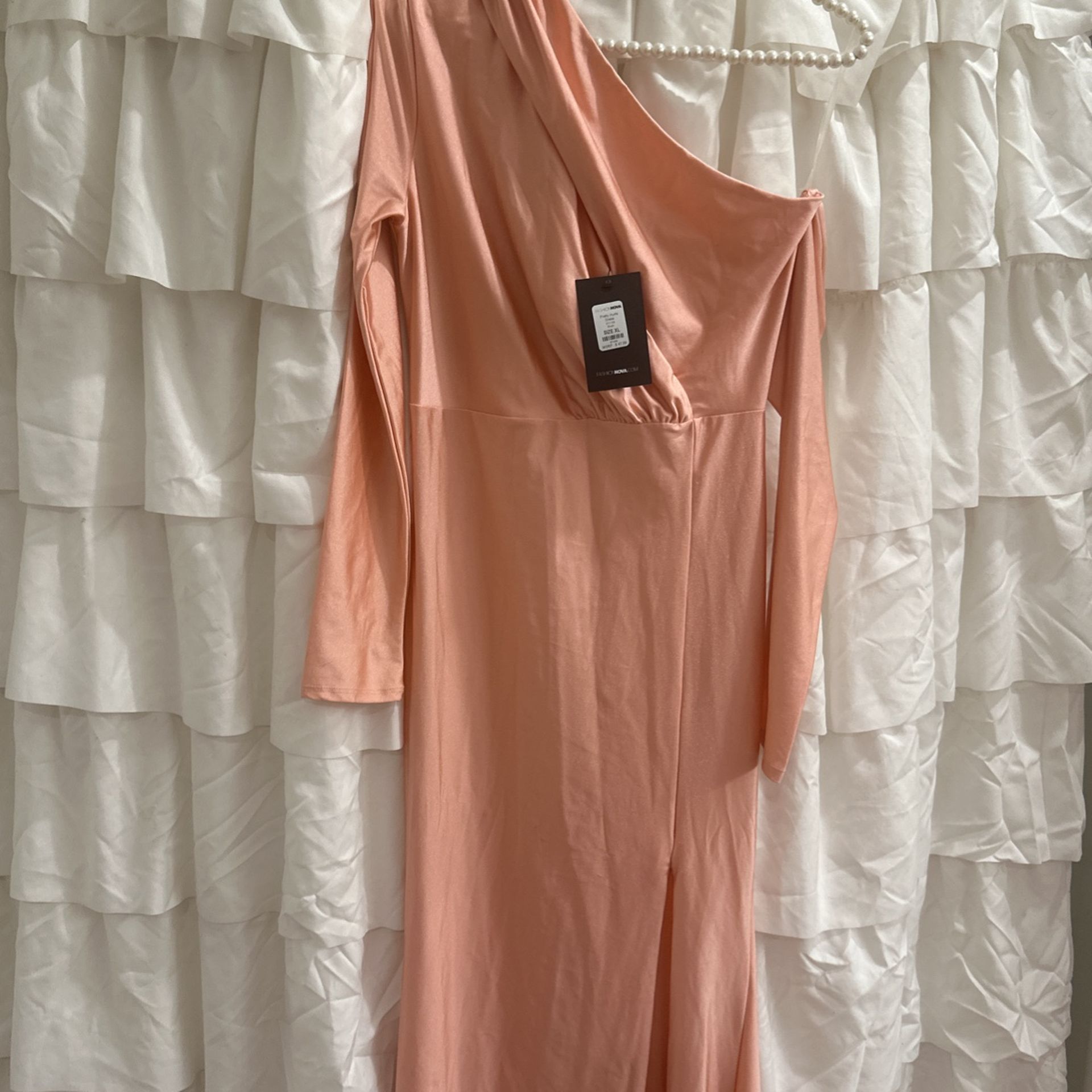 Fashion Nova Pretty Hurts Dress Color Blush
