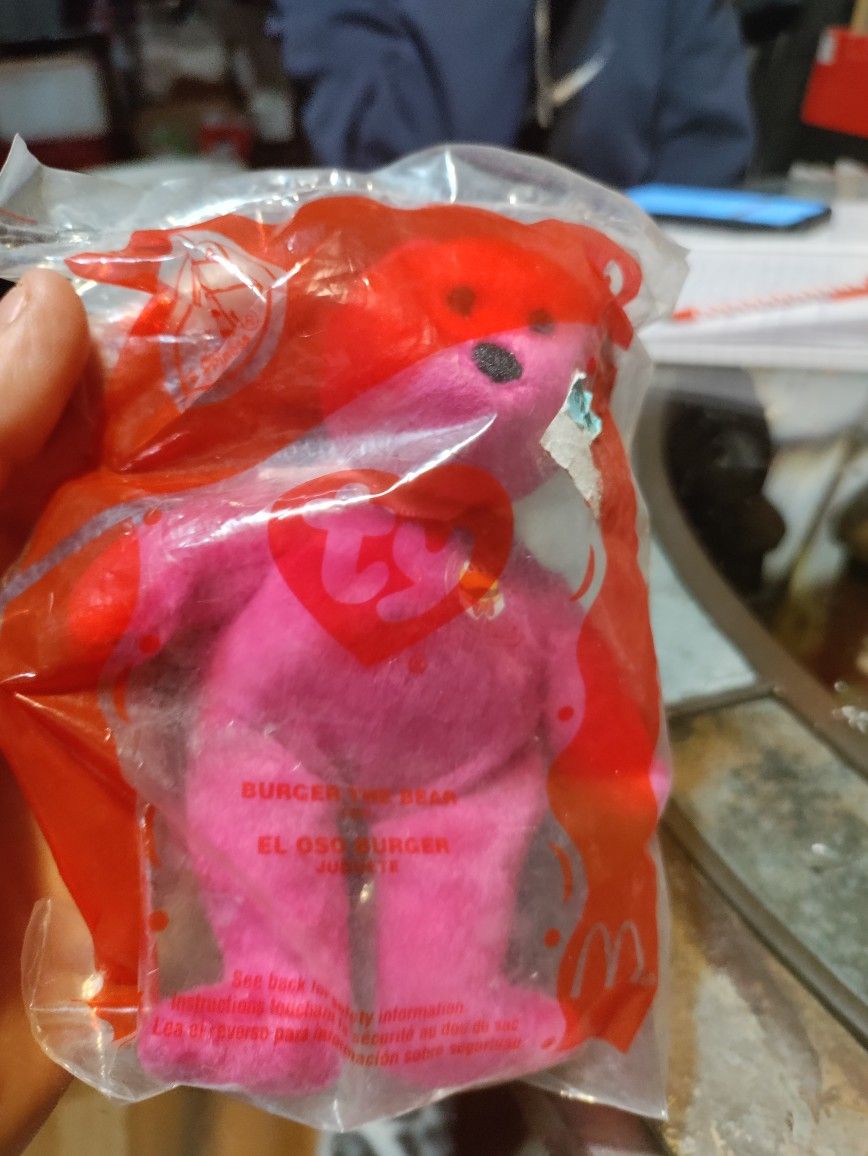 Ty Burger The Bear Toy Unopened