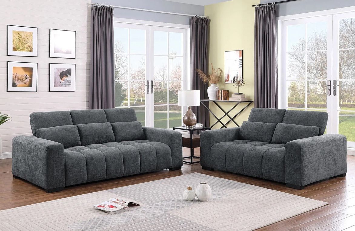 2pc Sofa And Loveseat