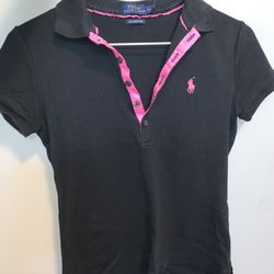 Girl Ralph Lauren Polo Collared Golf Shirt Size Small