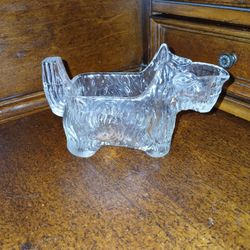 Vintage Glass Scottie Dog Creamer Jug 