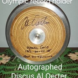 Olympic Champion Autograph Throwing Discus 