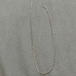 18 Inch Long Stone, Silver Necklace