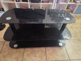 Black glass display living rooms $50