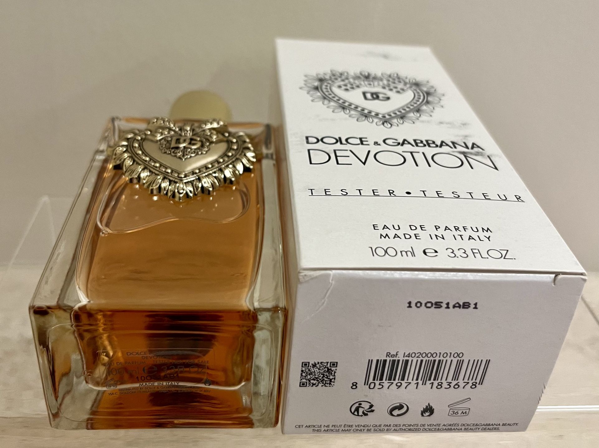 Dolce@Gabbana Devotion For Women Tester Eau De Parfum Oz