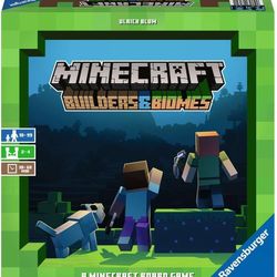 ► Minecraft Ravensburger: Builders & Biomes - Engaging Strategy Board Game Great Christmas Xmas Gift Enthusiasts