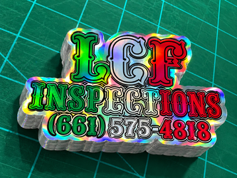 Custom Diecut Waterproof Holographic Stickers $30