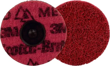 Scotch-Brite Precision Surface Conditioning Disc, Roloc TR, Fine, Ceramic, Nonwoven Fiber, Easy Change, 3 in, 1000/Case, Bulk