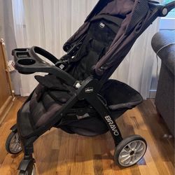 Chicco Bravo Le Trio Silhouette Travel System Single Seat Stroller.