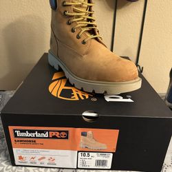 Timberland Pro Sawhorse 6” Composite Toe Mens Size 10.5 Wide New 