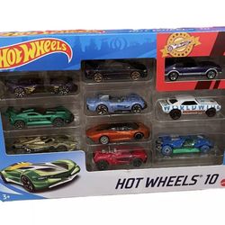 HOT WHEELS 10 PACK GIFT ASSORTED CARS SET BOX MATTEL BRAND NEW FACTORY SEALED