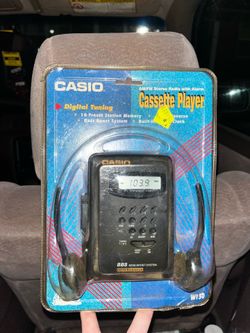 Vintage Casio W-130 Portable Cassette Player AM/FM Radio - FACTORY SEALED NEW NIB