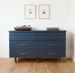Vintage Blue MCM Dresser
