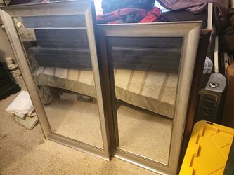 2 - Thick Framed Mirror. Room Mirror.