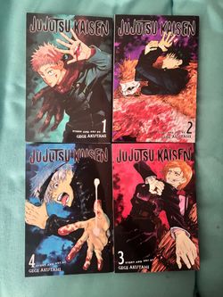 Jujustu Kaisen Manga Books 1-4(English)