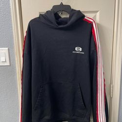 BALENCIAGA STRIPED HOODIE