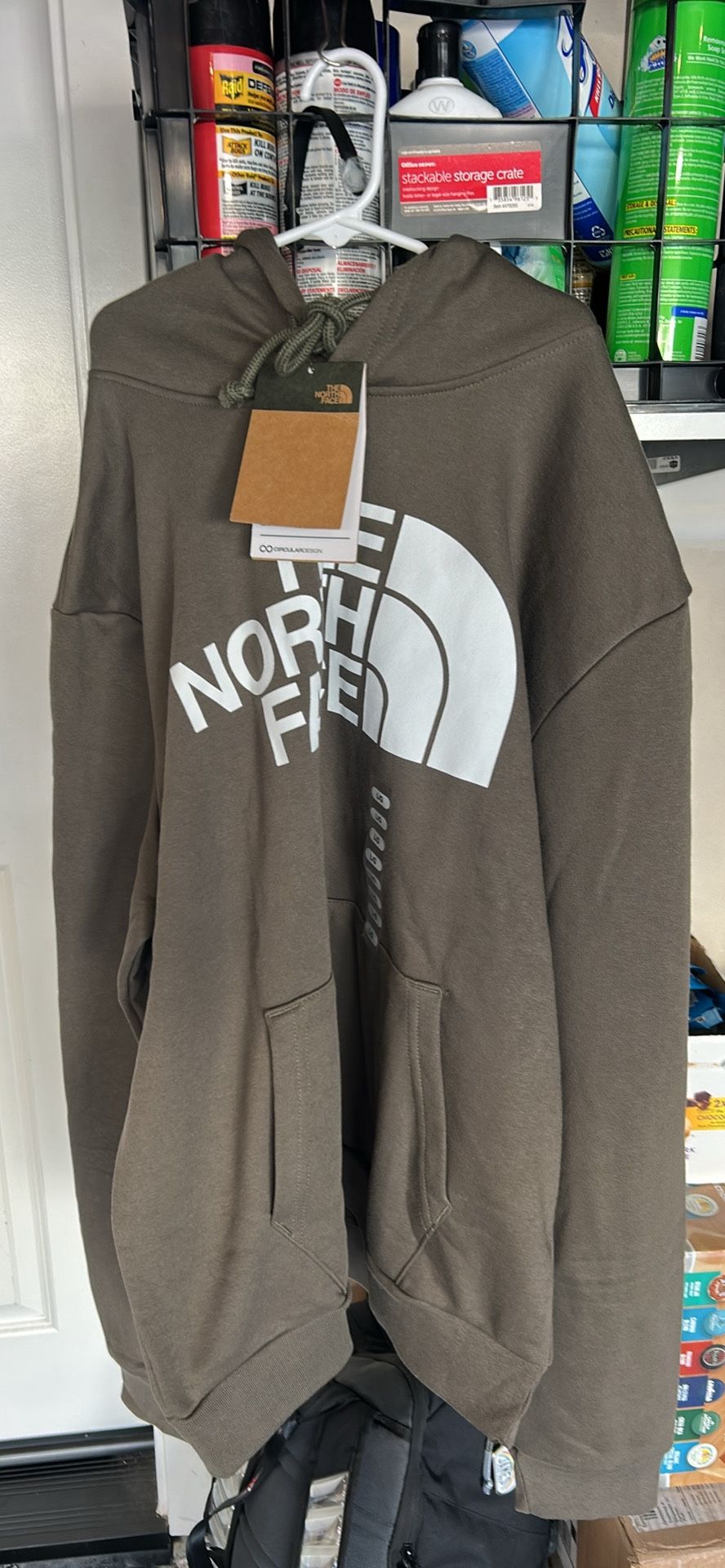 North Face Hooded Sweatshirt sz Large New
