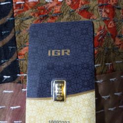 1/2 Gram IGR GOLD BAR
