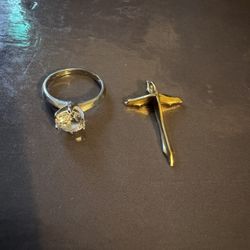 Ring And Cross 14k