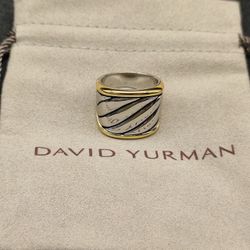 David Yurman Women's Saddle Ring Silver
