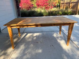 Solid Pine Pottery Barn Wood Dining Table