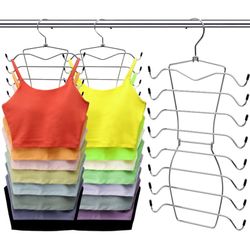 High Quality 3 Pack Closet-Organizer,8 Tier Tank-Top-Hanger,Closet-Organizers-and-Storage Bra-Hangers-Space-Saving,Apartment Dorm-Room-Essentials-for-