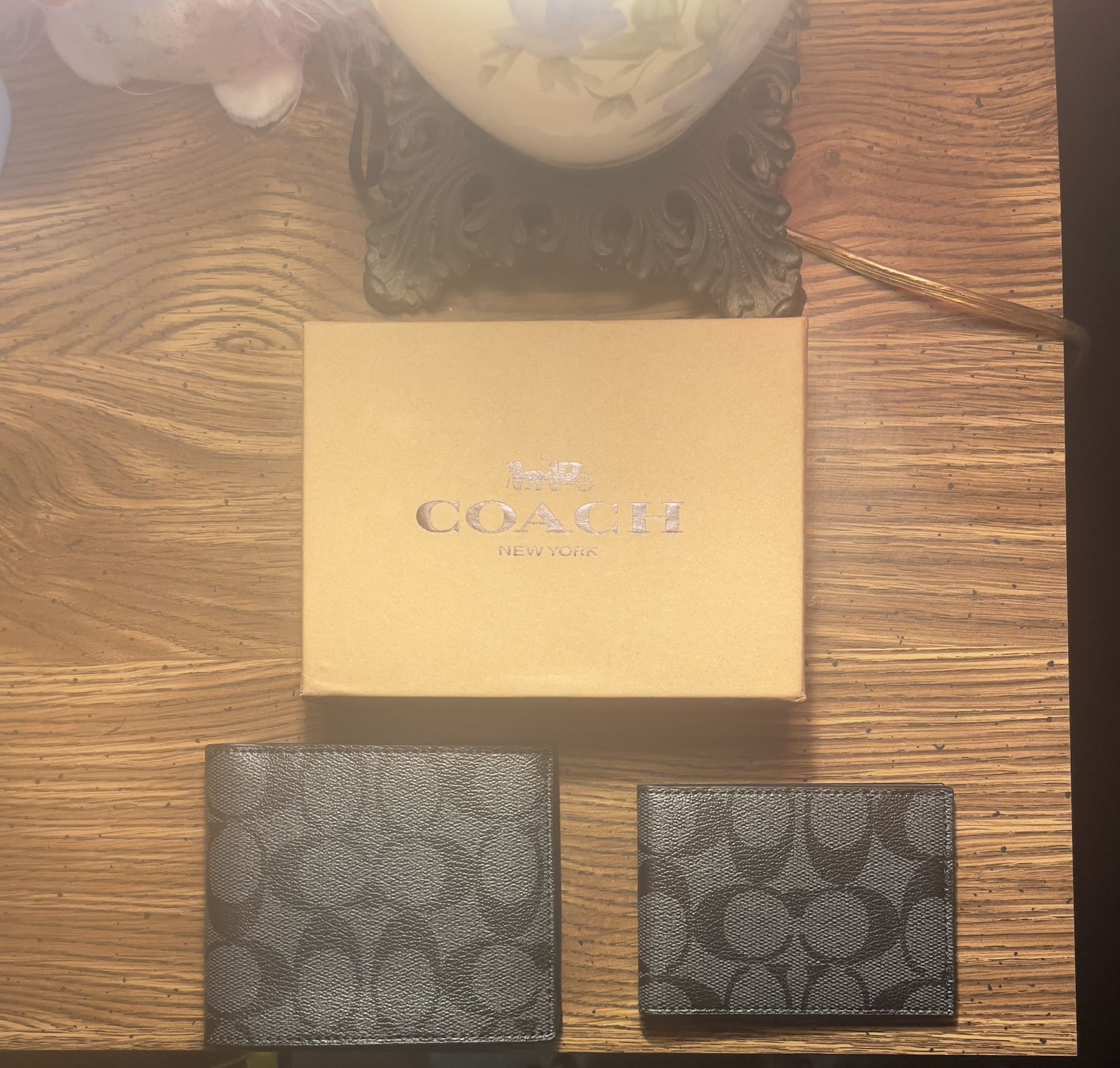 Coach Wallet Set – Bifold + Card Holder (Brand New in Box)