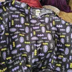 3X Batman Scrub Top