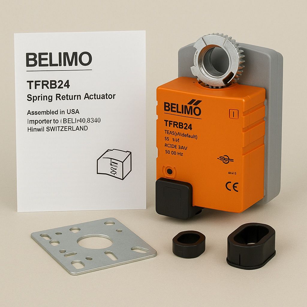 Belimo TFRB24 24V Spring Return Actuator – HVAC Damper Control NEW