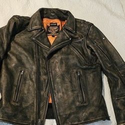 New never used Motorcycle Leather Jacket.