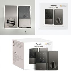 Aqara Smart Lock U100, Fingerprint Keyless Entry Door Lock with Apple Home Key, Touchscreen Keypad