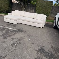 Crate and Barrel Sectional couch like new