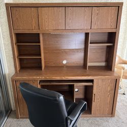 Computer Desk With Hutch