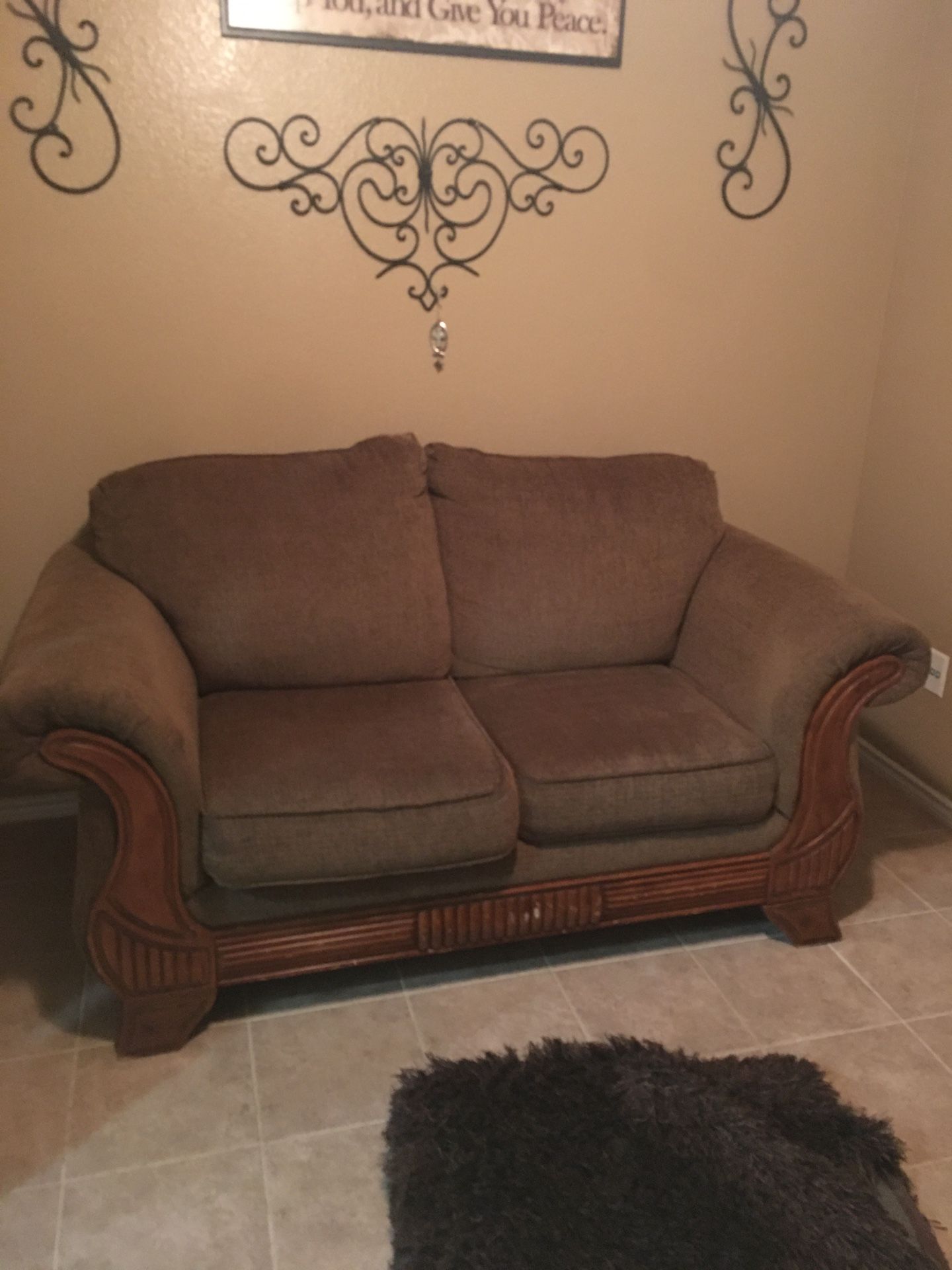 Brown Loveseat Couch