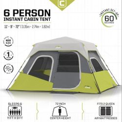Core 6 person instant tent