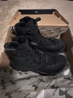 all-black Under Armour Expanse Reaper Waterproof Boots,
