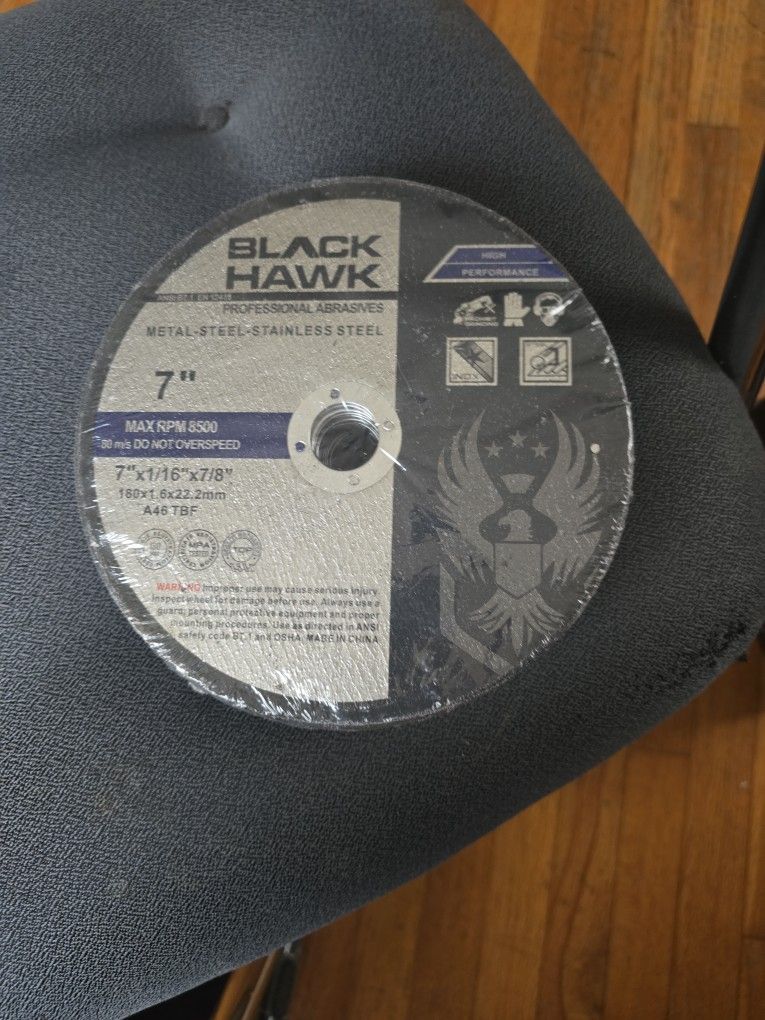 BLACK HAWK 7" CUT-OFF WHEELS