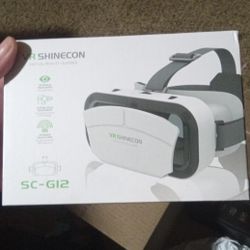 VR Headset for Cellphone, Virtual Reality 3D Glasses Headset, with Controller, with iPhone or Android Compatible 4.7-6.5 inch,for Movies & Mobile Game