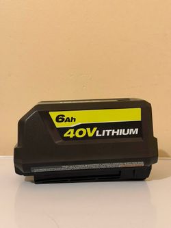 Ryobi 40V 6Ah Lithium Battery and Charger - New