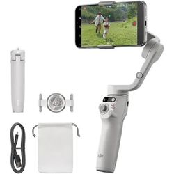 DJI Osmo Mobile 6, 3-Axis Phone Gimbal, Object Tracking, Built-in Extension Rod, Portable and Foldable, Android and iPhone Gimbal, Vlogging Stabilizer