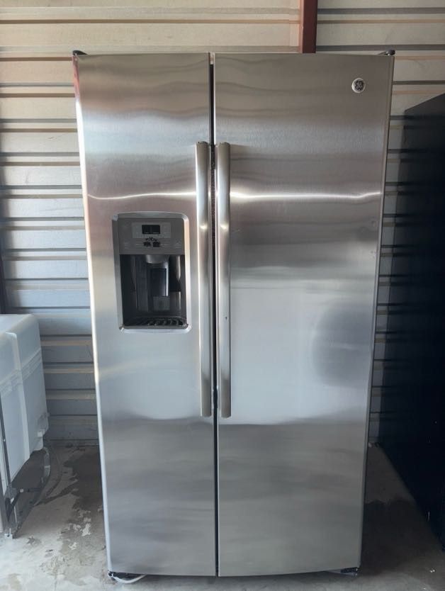 GE Stainless Steel Refrigerator And Freezer