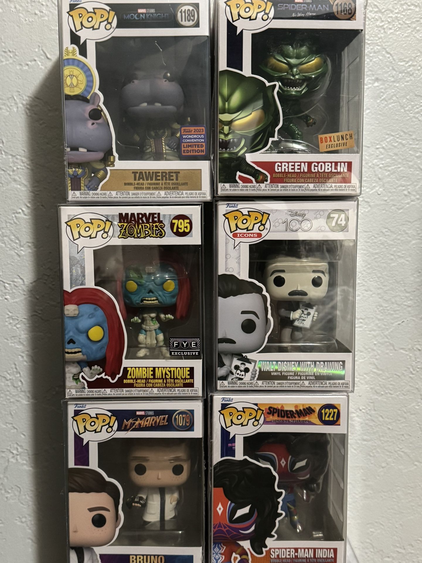 Marvel, Disney Funko Pops $10 Each 