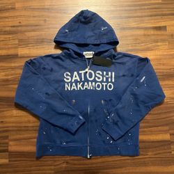 Satoshi nakamoto zip up size small and medium